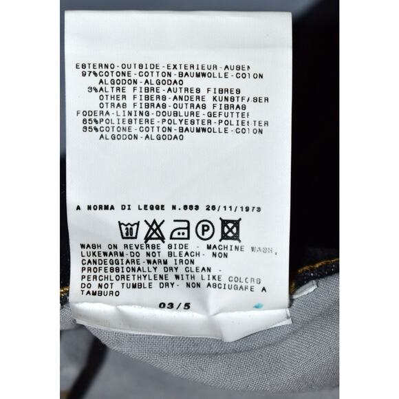 B0 Auth JUST CAVALLI ROBERTO CAVALLI Washed Black Straight Leg Jeans Sz W40 L35 - Picture 6 of 7